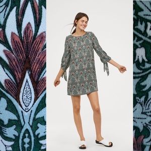 William Morris & Co. x H&M dress with tie sleeves